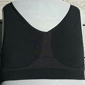 Ibex merino wool cross-back athletic bra M